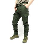 Kordak Içi Polarlı Tactical Outdoor Su Geçirmez Softshell Pantolon - XL - Haki Yeşil