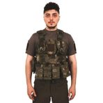 Kordak Kamuflaj Haki Kordon Airsoft Yeleği - Demonte Vest Taktik Yelek