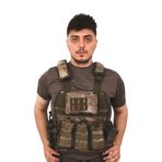 Kordak Kamuflaj Vest Airsoft Yeleği - Demonte Askeri Paintball Yelek