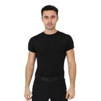 KORDAK Microfiber Tişört Kısa Kol Micro Spor Outdoor T Shirt, L, ASKKLSTMICRO112, Siyah, Erkek