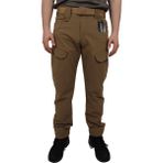Kordak Tactical Su Itici Likralı Pantolon - Trekking Outdoor Pantolon - Bej Siyah Haki - L
