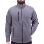 Kordak Üç Cepli Fermuarlı Polar Hırka - 01-Gri
