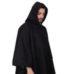 KORDAK Unisex Dağcı Kampçı Su Geçirmez Panço, Standart, ASKSYHPNCO, Siyah, Erkek