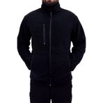KORDAK Unisex Üç Cepli Polar Hırka, M, ASK3CPLİPLR, Siyah, Erkek
