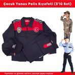 Kordak Yunus Polisi Çocuk Kıyafeti – 3’Lü Pantolon Gömlek Şapka Seti