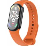 Kordify Xiaomi Mi Band 8 / Mi Band 9 / Mi Band 10 Uyumlu Liquid Silikon Kordon – Yumuşak, Esnek, Terletmeyen Spor Kayış - Turuncu