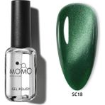 Korean Silky Cat Eye Gel Polish, Kedi Gözü Kalıcı Oje, SC18 Zümrüt Yeşil, 10 ml