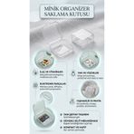 KoreHome Mini Organizer 10’lu Saklama Kutusu İlaç Kutusu Küçük Parça Saklama Kabı Sızdırmaz