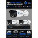 Korel Bilişim 3 Kameralı 5mp Sony Lensli Gece Renkli Güvenlik Kamerası Seti 250 GB HDD