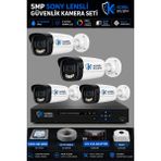 Korel Bilişim 4 Kameralı 5mp Sony Lensli Gece Renkli Güvenlik Kamerası Seti 1000 GB HDD