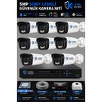 Korel Bilişim 8 Kameralı 5mp Sony Lensli Gece Renkli Güvenlik Kamerası Seti 2000 GB HDD
