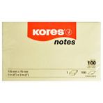 Kores 125x75 mm Neon Sarı 100 Yaprak Yapışkanlı Not Kağıdı