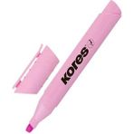 Kores Fosforlu Kalem - Pastel Pembe