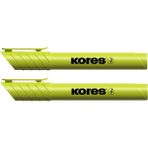 Kores High Liner Plus Sarı Fosforlu Kalem (12'li Ekonomik Kutu)