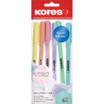 Kores K0R-M Pastel 6'lı Tükenmez Kalem Seti