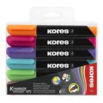 Kores Set 6'lı Pvc Permanet Marker