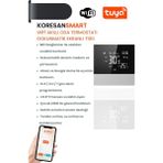 Koresan Wifi Akıllı Oda Termostatı Dokunmatik Ekranlı T100