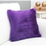 Körfez Kırlent Peluş Kırlent Kılıfı Mor 43 x 43 Cm - Renkli