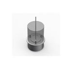 Korflame 25cm Dairesel Bioetanol Şömine Burner Metalik