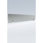 Korflame 78x15 cm Siyah Bacasız Şömine Camı