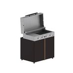 Korflame Pure Cooker Bahçe Mutfağı Gazlı Barbekü Ve Kabin - Siyah