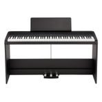 KORG B2SP dijital piyano, klavye, e-piyano (standlı, nota sehpası, 3'lü pedal birimi ve alıştırma için eğitim yazılımı), USB Midi/ses bağlantıları, siyah