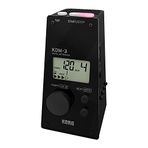 KORG Metronom KDM3, piramit şeklinde dijital metronom, entegre ses ve ritim seçimli metronom, ses çıkışı akort cihazı, siyah