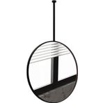 Koridor Dekoratif Ayna, Banyo Duvar Aynası, Tavana Monte | Duvar Dekoru İçin Asma Aynalar, Metal Çerçeveli ve Bomlu Makyaj Aynası, Çiftlik Evi Modern Tasarım, Buğu Önleyici, 70cm Ayna+50cm Bom