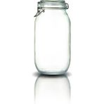Korken 2000 ml Vakumlu Kilitli Cam Saklama Kavanozu Çeyizde Kullanım İçin Şeffaf Tasarım