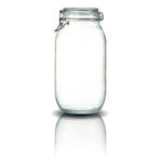 Korken Kavanoz 2000 ml Vakumlu Kilitli Cam Saklama Kavanozu