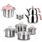 Korkmaz A1739-1 Flora Pembe 17 Parça Hiper Set