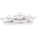 Korkmaz A2619-2 Linea Vanilla 7 Parça Tencere Seti