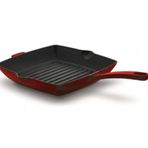 Korkmaz A2848-1 Casta Kare Grill Döküm 30x30 cm Kırmızı Tava