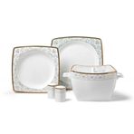 Korkmaz A8426 Bone Selection Kare 60 Parça Yemek Takımı