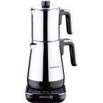 Korkmaz A850-02 Moderna Siyah Krom Çay Makinesi