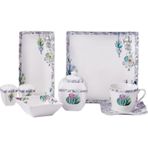 Korkmaz A8574 Link Collection 28 Parça 6 Kişilik Kare Kahvaltı Takımı