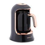 Korkmaz A860-09 Kahvekolik Deluxe Siyah/Rose Gold Otomatik Kahve Makinesi