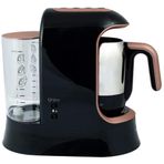 Korkmaz A862-02 Kahvekolik Aqua Siyah Rosa Gold Kahve Makinesi
