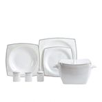Korkmaz Bone Collection 60 Parça Kare Yemek Takımı