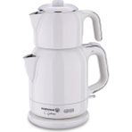 Korkmaz Çaytema Elekt. Çaydanlık Vanilya/krom 1.7 Lt A331-08 - Beyaz