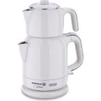 Korkmaz Çaytema Elekt. Çaydanlık Vanilya/krom 1.7 Lt - Beyaz