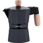 Korkmaz Etna 3 Fincan Siyah 150 ml Moka Pot