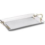 Korkmaz Flora Servis Tepsisi 55X28 cm A8735-9 - Gri