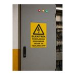 KORKMAZ GROUP Levha Elektrik Panolarına Dokunmak Yasaktır ve Tehlikelidir Levhası 25x35 cm