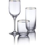 Korkmaz Hera Kristal Gold 36 Parça Bardak Seti A9213 - Şeffaf - 110 ml