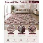 Korkmaz Mensucat Lastiksiz Halı Örtüsü 9M2 (250*350) T1 Bordo