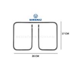 Korkmaz Uyumlu Marka Tost Makinası Rezistansı 900w-110v- 28 17 Cm