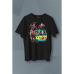 Korku Filmi Halloween Chucky Freddy Cadılar Movie Film Sinema Baskılı Tişört Unisex T-Shirt Siyah