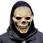 Korkunç Cadılar Bayramı kuru kafa maskesi, lateks korkutucu tam baş maskesi, gerçekçi tam kafalı kuru kafa yüz kaplaması, yetişkinler ve çocuklar için 3D maske, cadılar bayramı, kostümlü oyun, maskeli