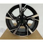 Kormetal 15 inç 5x100 Audi S Line Polo Taigo İbiza Fabia Uyumlu Siyah Elmas Kesim Jant Modeli (4 Adet)